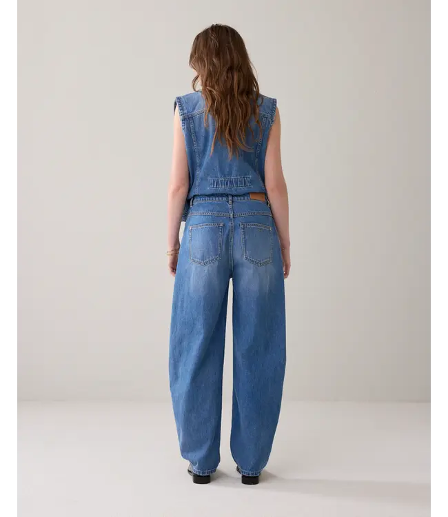 4s2927-5205/000426-Vintagebluedenim  Jeans cocoon fit Soft comford twill