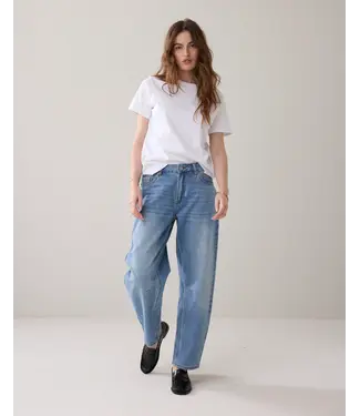 Summum Woman 4s2746-5169/000426-Vintagebluedenim  Jeans cocoon leg Vintage cotton twill