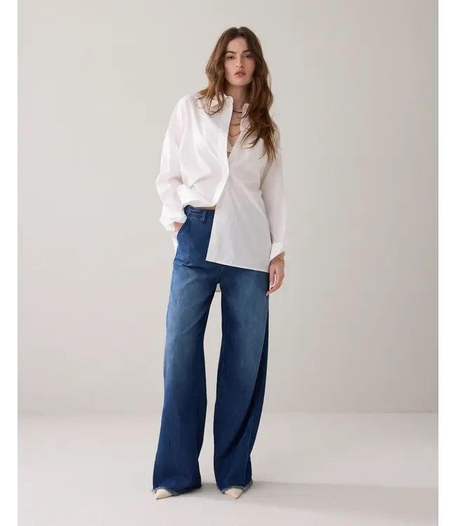 4s2926-5174/000453-Denim  Jeans wide leg Soft flowy denim