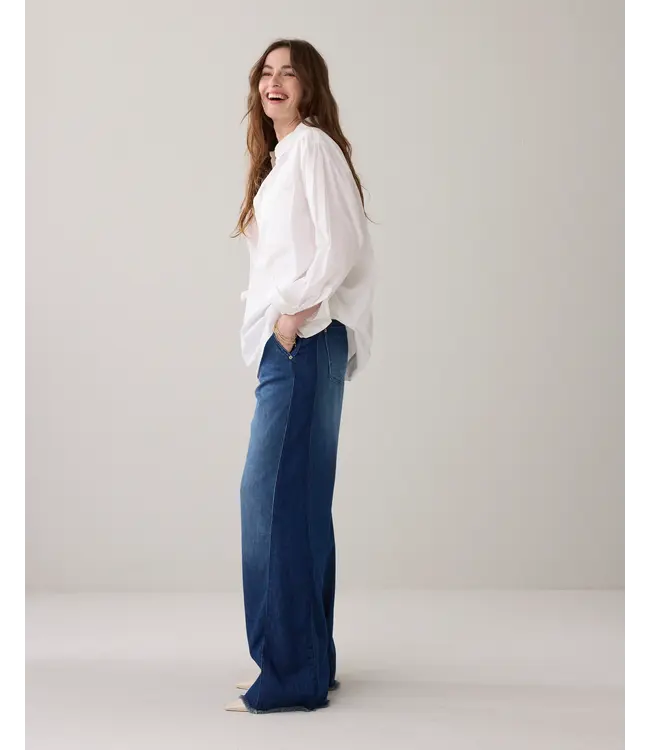 4s2926-5174/000453-Denim  Jeans wide leg Soft flowy denim