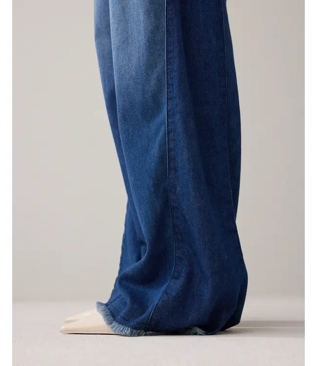 4s2926-5174/000453-Denim  Jeans wide leg Soft flowy denim