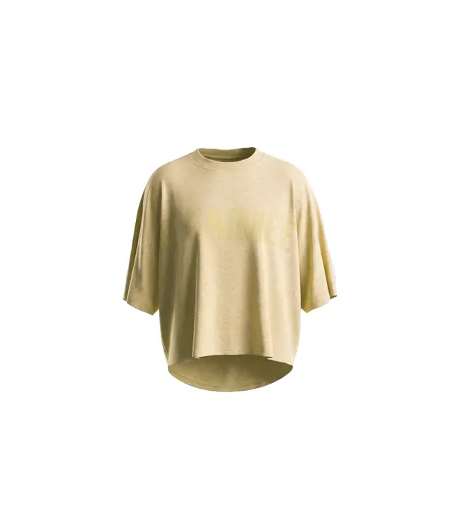 BenjaminS6/Yellow  tone-on-tone print shirt