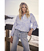 Tramontana O12-19-301/005042-BreezyBlue  Striped Blouse Flower Pattern