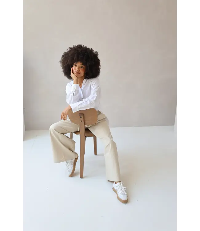 Jilly-165/WhiteWhiteGold  Sneaker