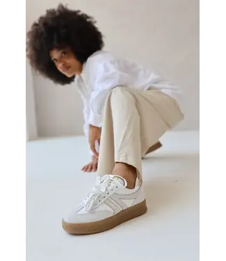 Babouche Jilly-165/WhiteWhiteGold  Sneaker