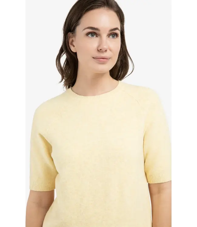 01-000458-602/309152  Soft sweater with short sleeves and round neckline