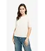 YAYA 01-000458-602/990442  Soft sweater with short sleeves and round neckline