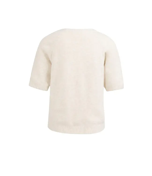 01-000458-602/990442  Soft sweater with short sleeves and round neckline