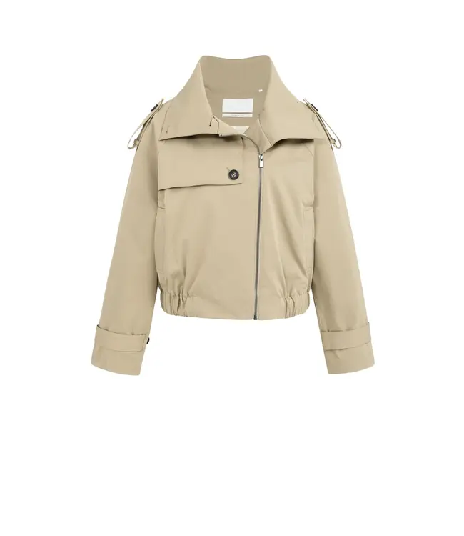 02-001070-602/99045  Short bomber jacket with trench details