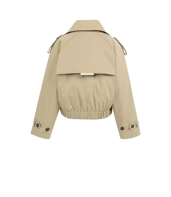 02-001070-602/99045  Short bomber jacket with trench details