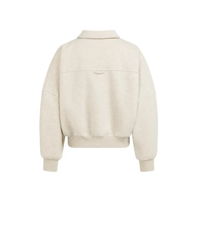 01-519047-602/990552  Sweat jacket with patch pockets and zip front closure