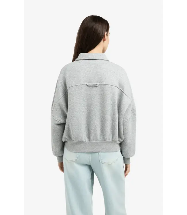 01-519047-602/990472  Sweat jacket with patch pockets and zip front closure