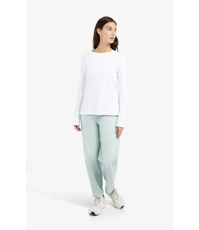 01-709321-602/00000  Jersey top with long sleeves and woven cuffs