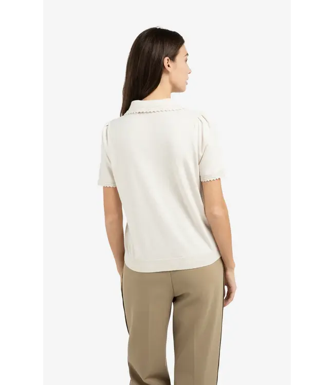 01-010145-602/990442  Knitted cardigan with short sleeves and buttons