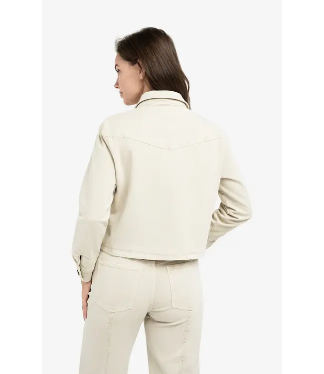 01-511049-602/99046  Colored denim jacket with decorative seams