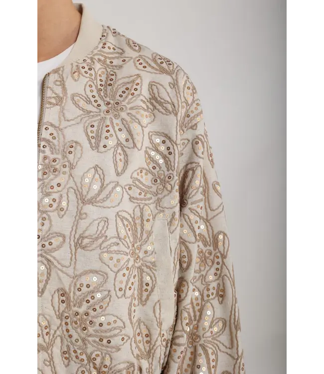 NKS13083-Sand  Ginny Bomber Paillet