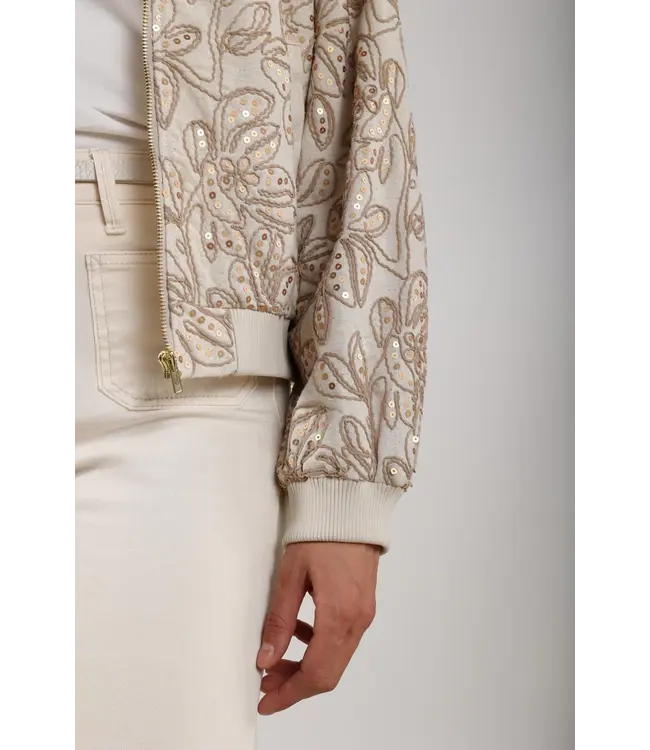 NKS13083-Sand  Ginny Bomber Paillet