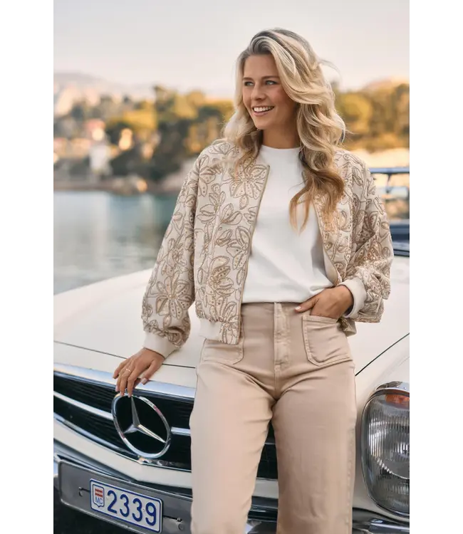 NKS13083-Sand  Ginny Bomber Paillet