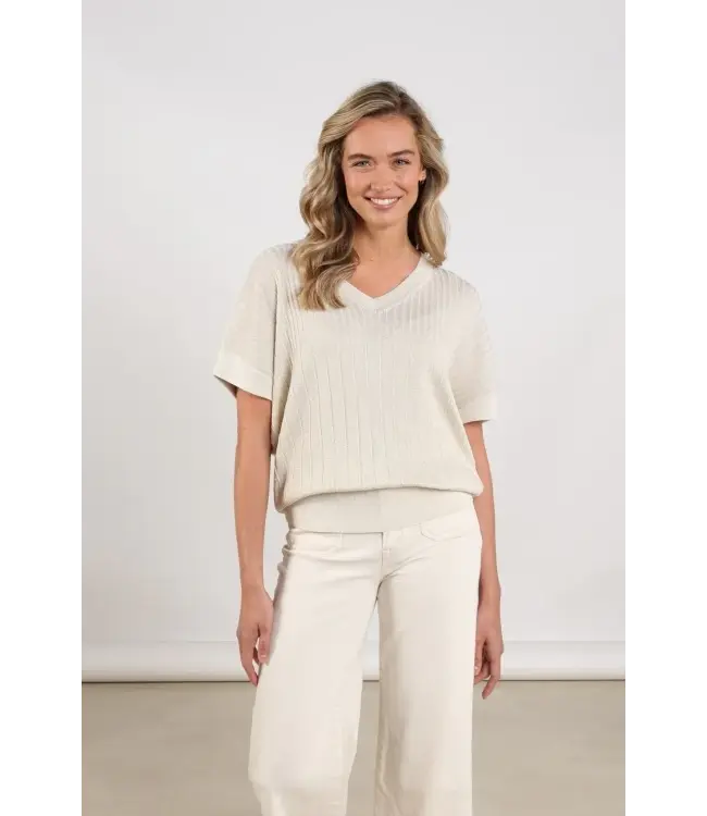 NKS01161-Sand  Raya Top Lurex