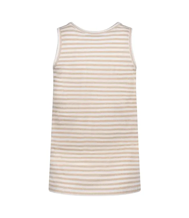 NKS01168-Offwhite/Gold  Steffie Singlet Lurex
