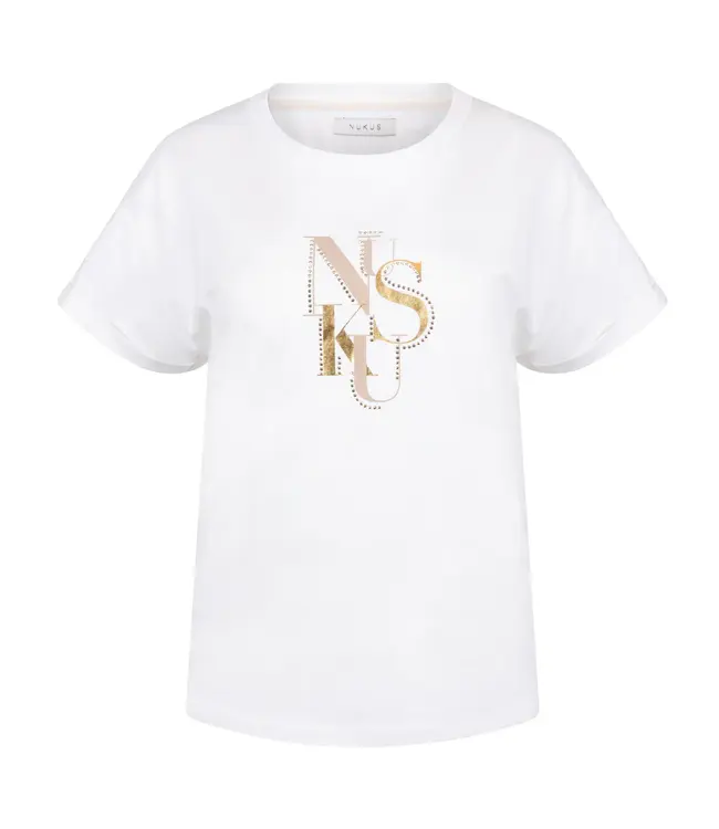 NKS04018-Offwhite/Sand  Rowena Shirt