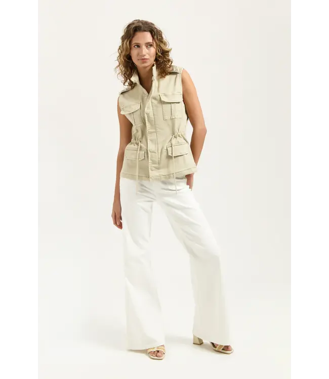 CR0103/OffWhite  Ana Flared Pocket