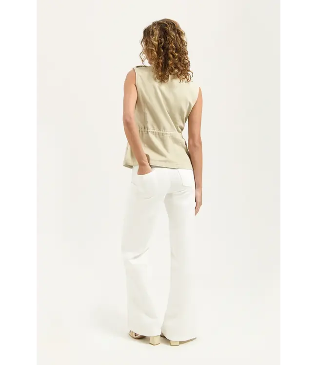 CR0103/OffWhite  Ana Flared Pocket