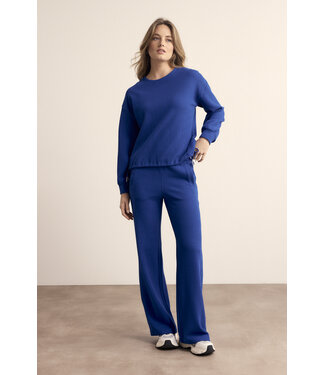 Tramontana E01-19-101/005080-Ink  Structured Wide-Leg Trousers