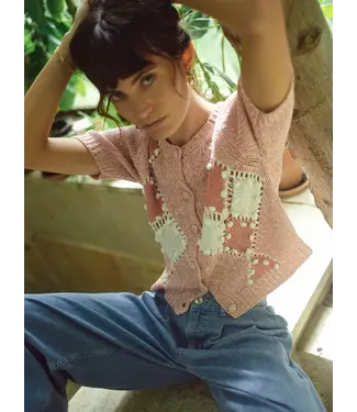 Mos Mosh 177700/Peachy  MMElio SS Knit Cardigan