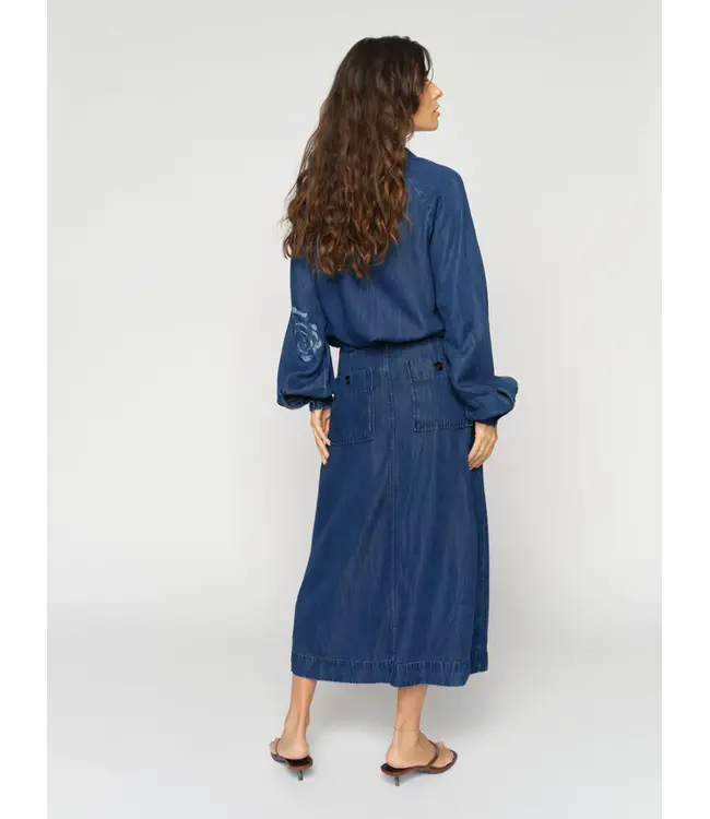 176860/DarkBlue  MMKoda Dinem Skirt