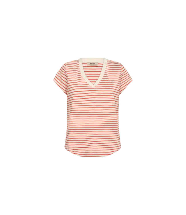 178690/SpicyOrange  MMKala V-SS Stripe Tee