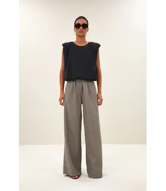 by-bar 26218013/CharcoalMelee  benji melange pants