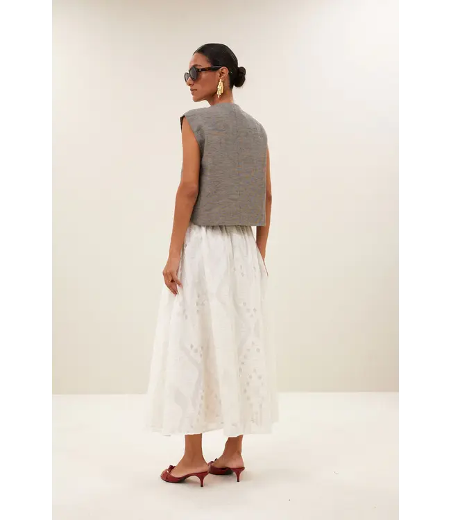 26218103/Cream  juta mist skirt