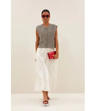 by-bar 26218103/Cream  juta mist skirt