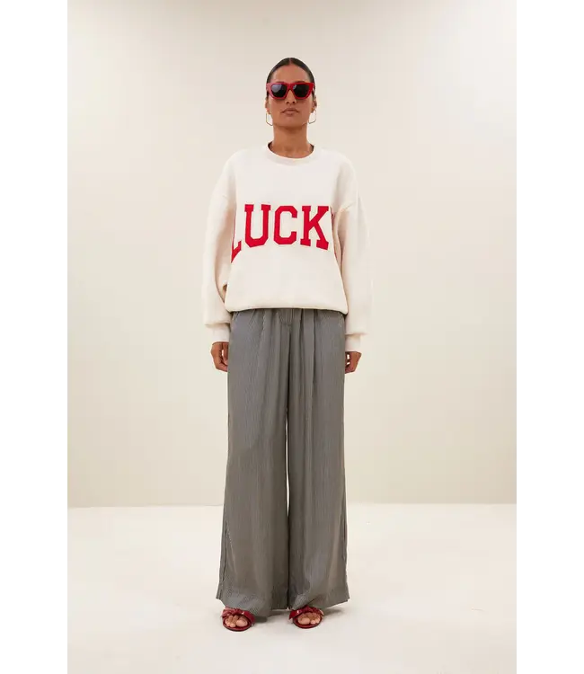 26218903/OysterMelee  bibi lucky patchwork sweater