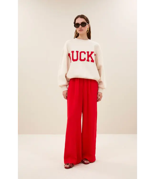 26218903/OysterMelee  bibi lucky patchwork sweater