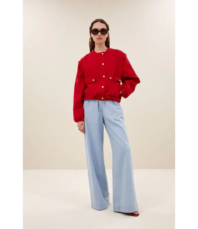 26219010/Red  maggie zip jacket