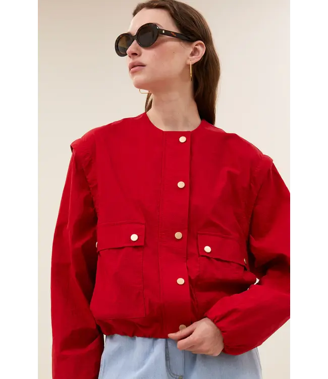 26219010/Red  maggie zip jacket