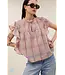 by-bar 26112035/BlushPinkCheck  danee pink check blouse