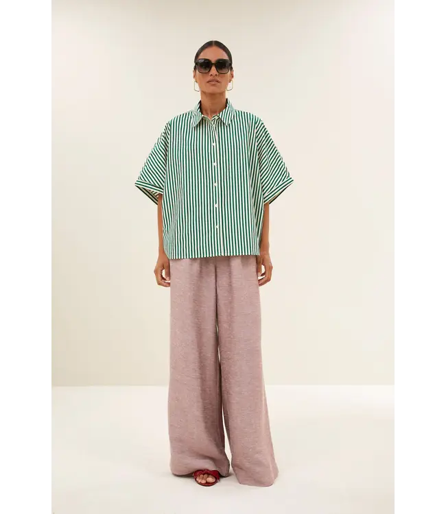 26112038/EvergreenStripe  sunny stripe blouse