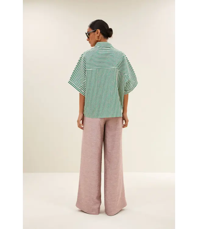 26112038/EvergreenStripe  sunny stripe blouse