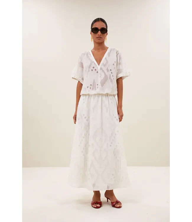 26112049/Cream  mabel mist blouse