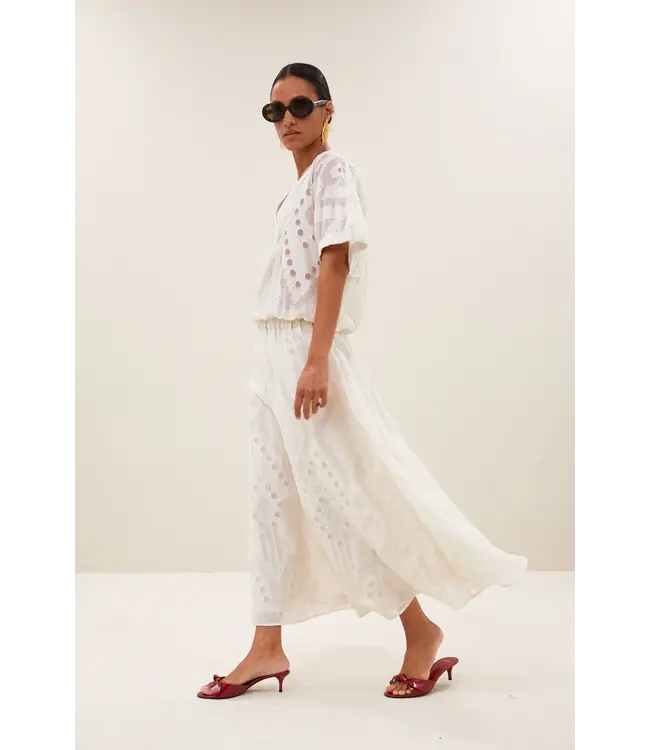 26112049/Cream  mabel mist blouse