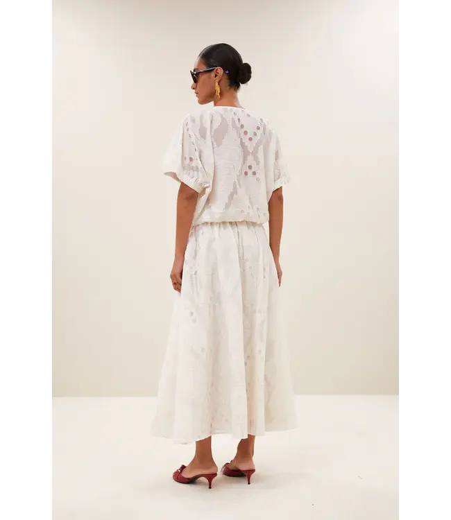 26112049/Cream  mabel mist blouse