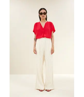 by-bar 26218035/BlackThinStripe  benji pinstripe pants