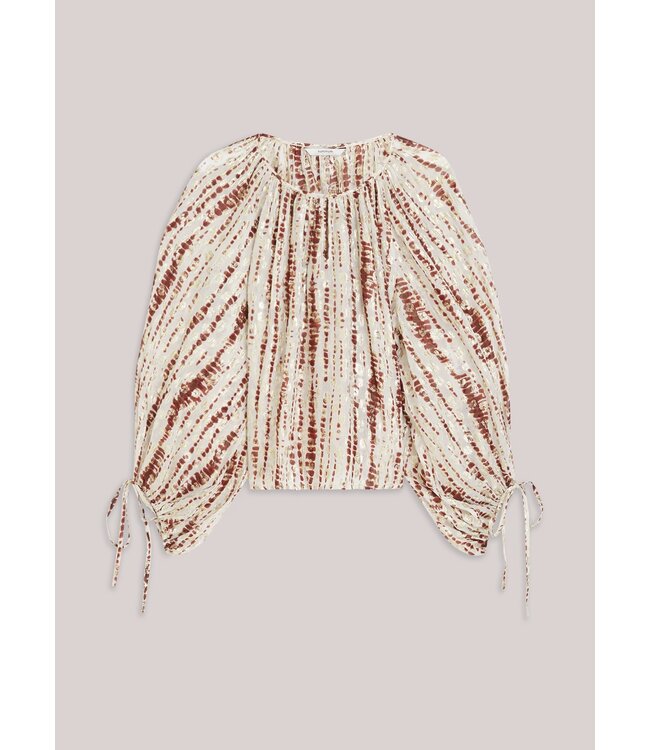 2s3421-12427/000559-Brickred  Top Tiedye georgette