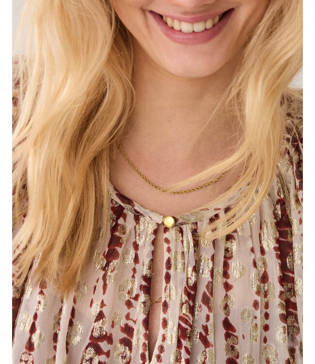 2s3421-12427/000559-Brickred  Top Tiedye georgette