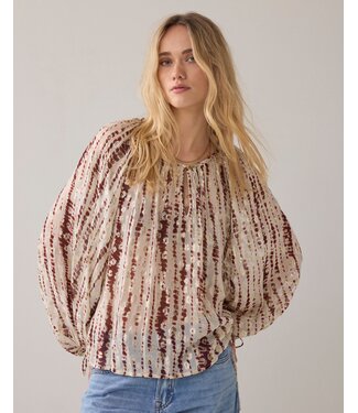 Summum Woman 2s3421-12427/000559-Brickred  Top Tiedye georgette