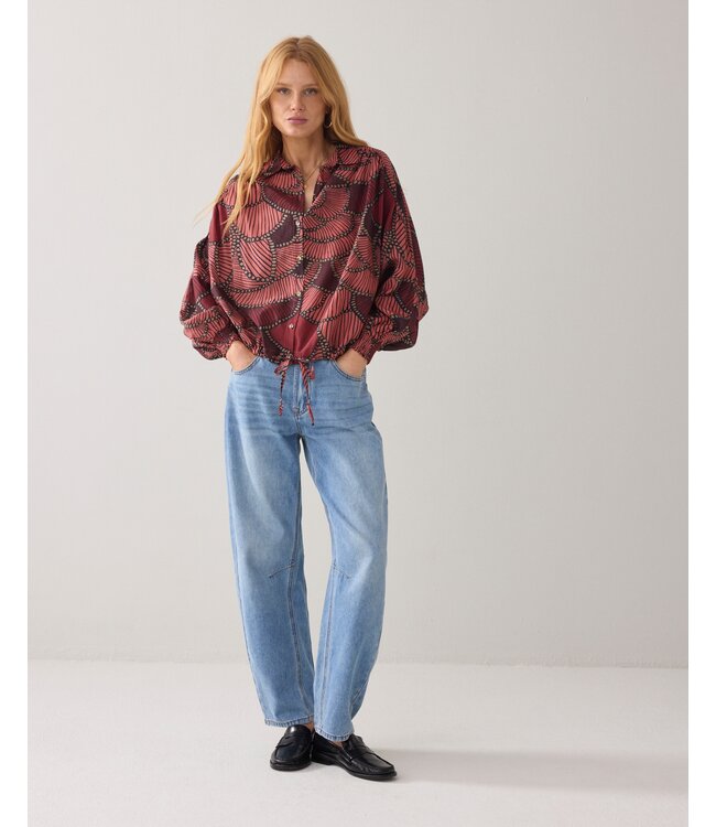 2s3433-12377/000120-Multicolour  Blouse All over print