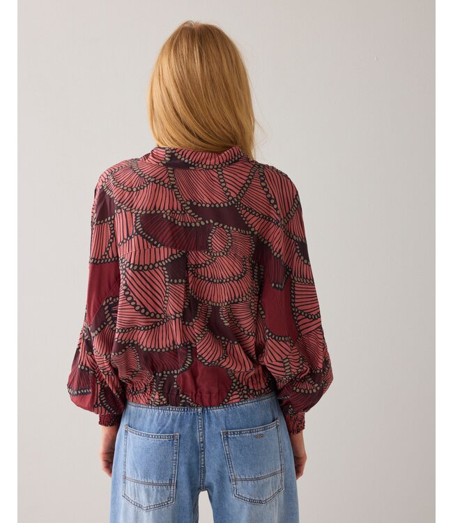 2s3433-12377/000120-Multicolour  Blouse All over print